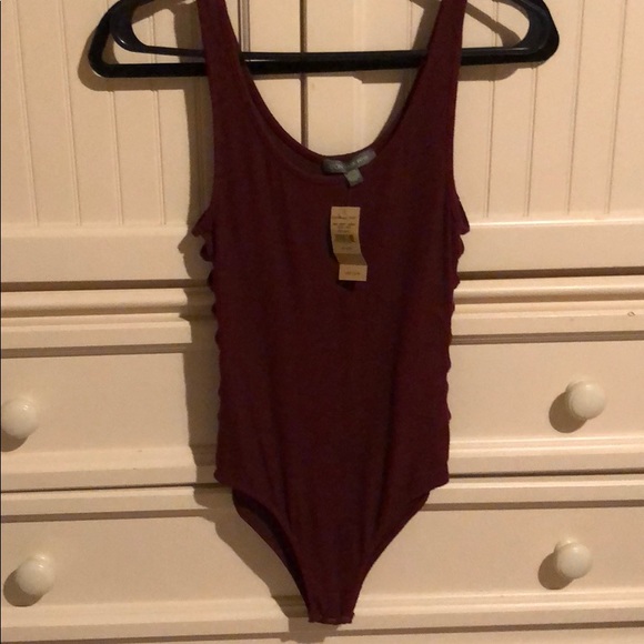 NEW: maroon body suit size/ O/S - Picture 6 of 6